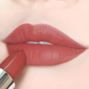 READY TO SHINE Matte Vegan Lipstick with Creamy Satin Finish, Neutral Peach with Rose Tone Lip Color -CRUSH ON YOU (329-Now And Forever)