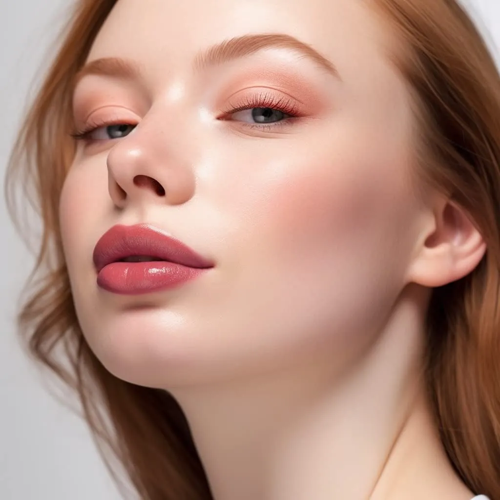 READY TO SHINE Matte Vegan Lipstick with Creamy Satin Finish, Neutral Peach with Rose Tone Lip Color -CRUSH ON YOU (329-Now And Forever)
