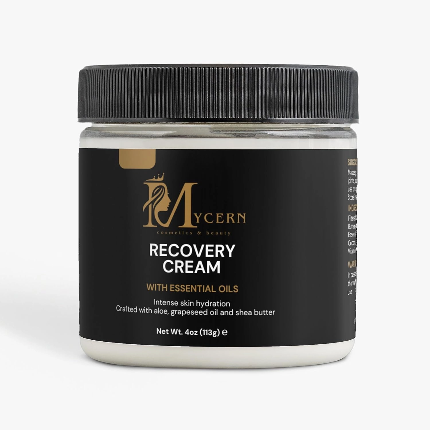 Recovery Cream with Aloe, Shea Butter & Essential Oils – Hydrating Body Moisturizer for Soothing Skin Comfort – 4 oz – Gender-Inclusive, Fast-Absorbing, Made in USA