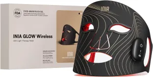 Red Light Therapy Mask for Face, Glow Wireless LED Face Mask Light Therapy with Near-Infrared Red Light (NIR), Rechargeable and Ergonomic Design for Home & Travel