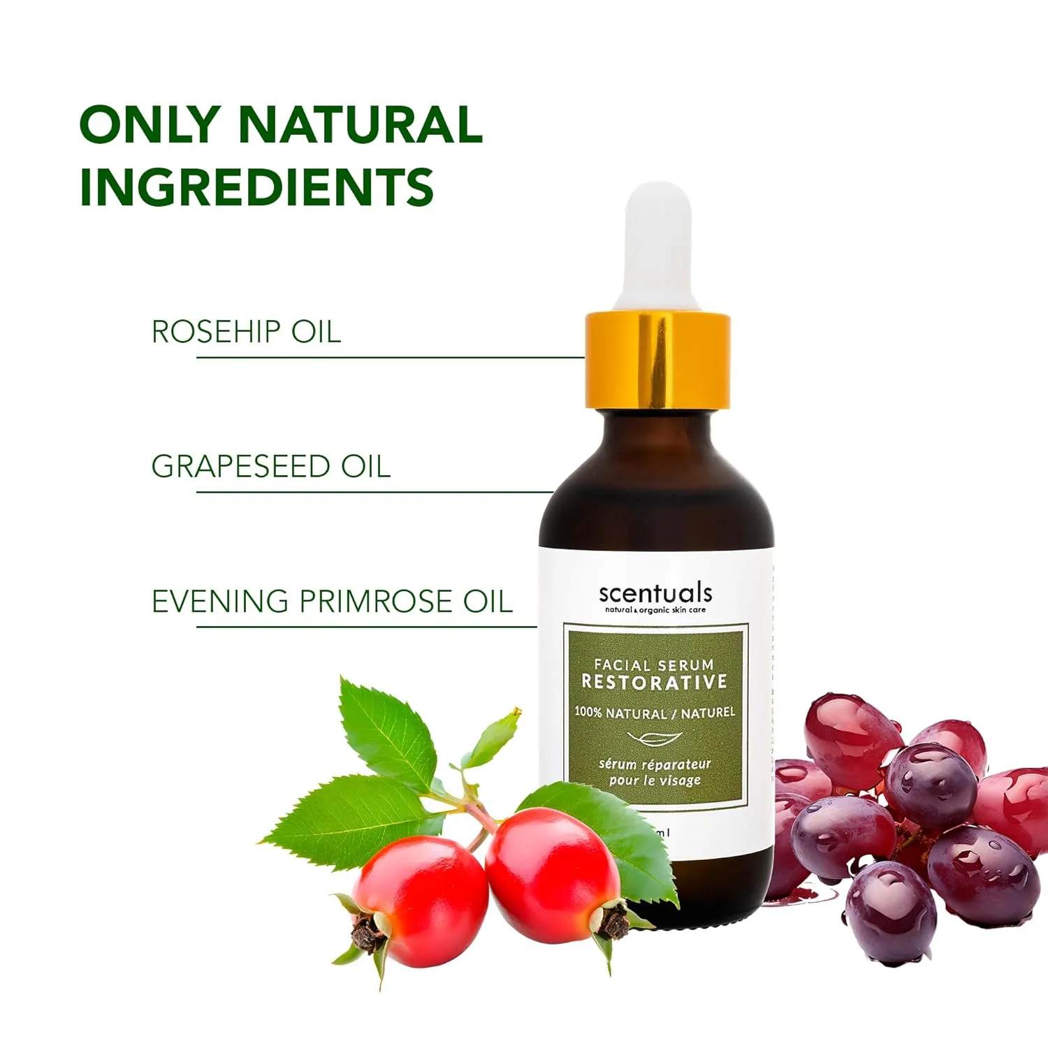 Restorative Facial Serum – Moisturizing & Revitalizing Face Serum. 60ml / 2 fl.oz