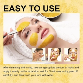 Retinol Snake Venom Gold Mask,Rejuvenating Gold Peel off Mask,Anti Wrinkles & Reduce Fine Lines,Clear Acne & Blackhead,Moisturizing,Suitable For All Ages,Night Use (5PCS)