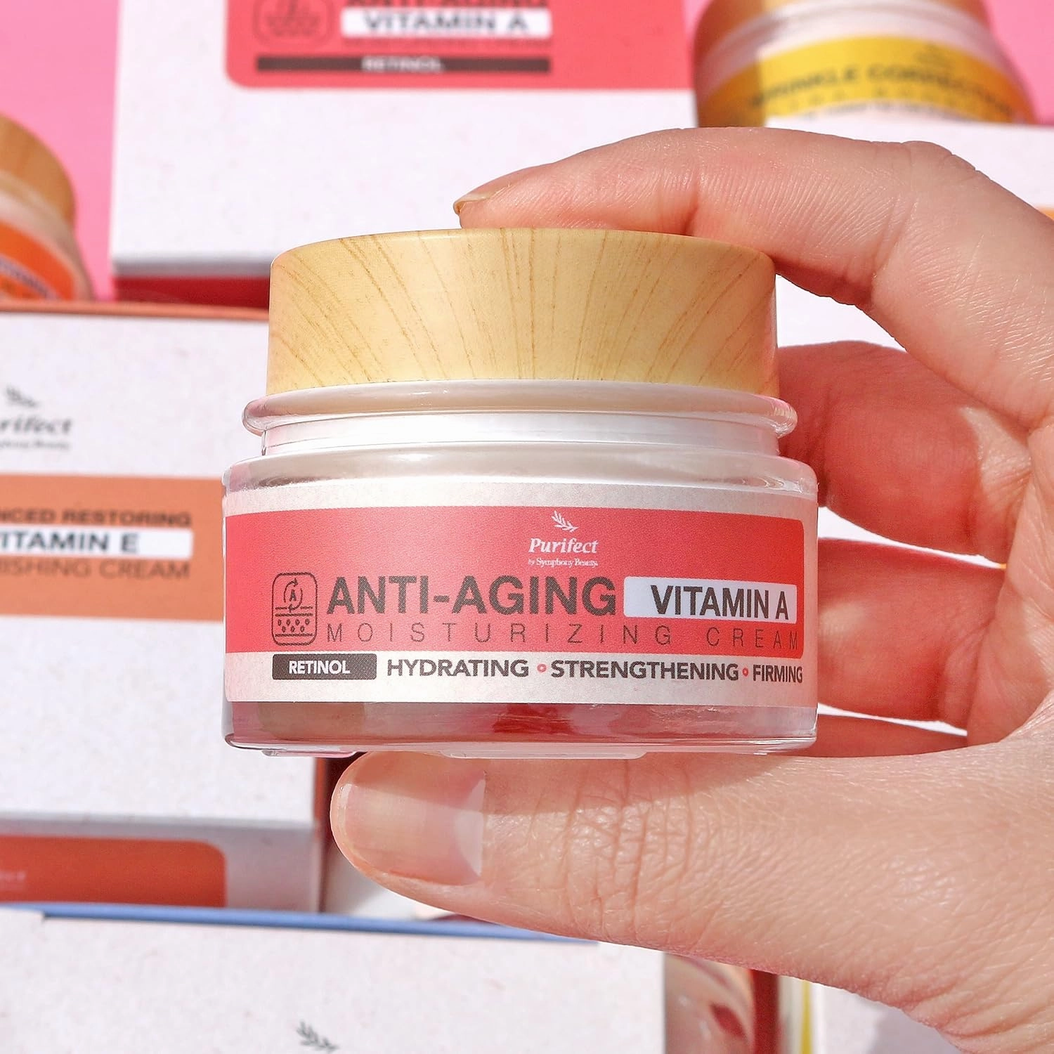 Retinol (Vitanim A) Facial Moisturizer Cream 50ml 1.7fl oz-Rich & Creamy Non Steakey and Greasy Formular Vitamin A C E Retinol Collagen Hyaluronic Acid Made In USA