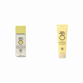 Revitalizing Protect & Repair Hair Oil with UV Protection, Jojoba Oil, 1.5 Fl Oz and Revitalizing Anti-Frizz Air Dry Styling Cream, 6 oz