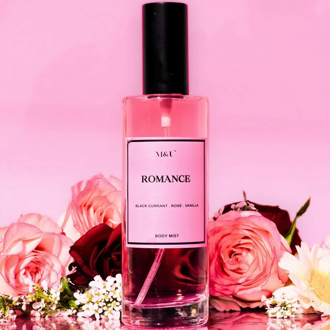 Romance Body Mist For Women & Men | Natural & Pure Long Lasting Refreshing Fragrance | Hydrating (Blackcurrant, Rose, Vanilla), 100Ml