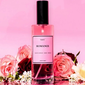 Romance Body Mist For Women & Men | Natural & Pure Long Lasting Refreshing Fragrance | Hydrating (Blackcurrant, Rose, Vanilla), 100Ml