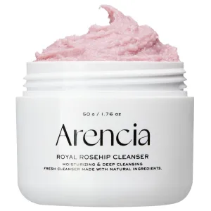 Rosehip Brightening Rice Mochi Face Cleanser & Daily Scrub - Moisturizing, Exfoliating & Deep-Cleansing - All Skin Types with Rice Powder & Rice Water (1.76oz)