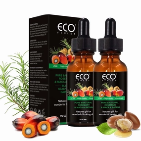 Rosemary, Batana, Jojoba and Argan Oil 4-in-1 Hair Care Oil - Used to Strengthen The Scalp and Hair, Suitable for Moisturizing and Nourishing all Hair Types -2 Bottles
