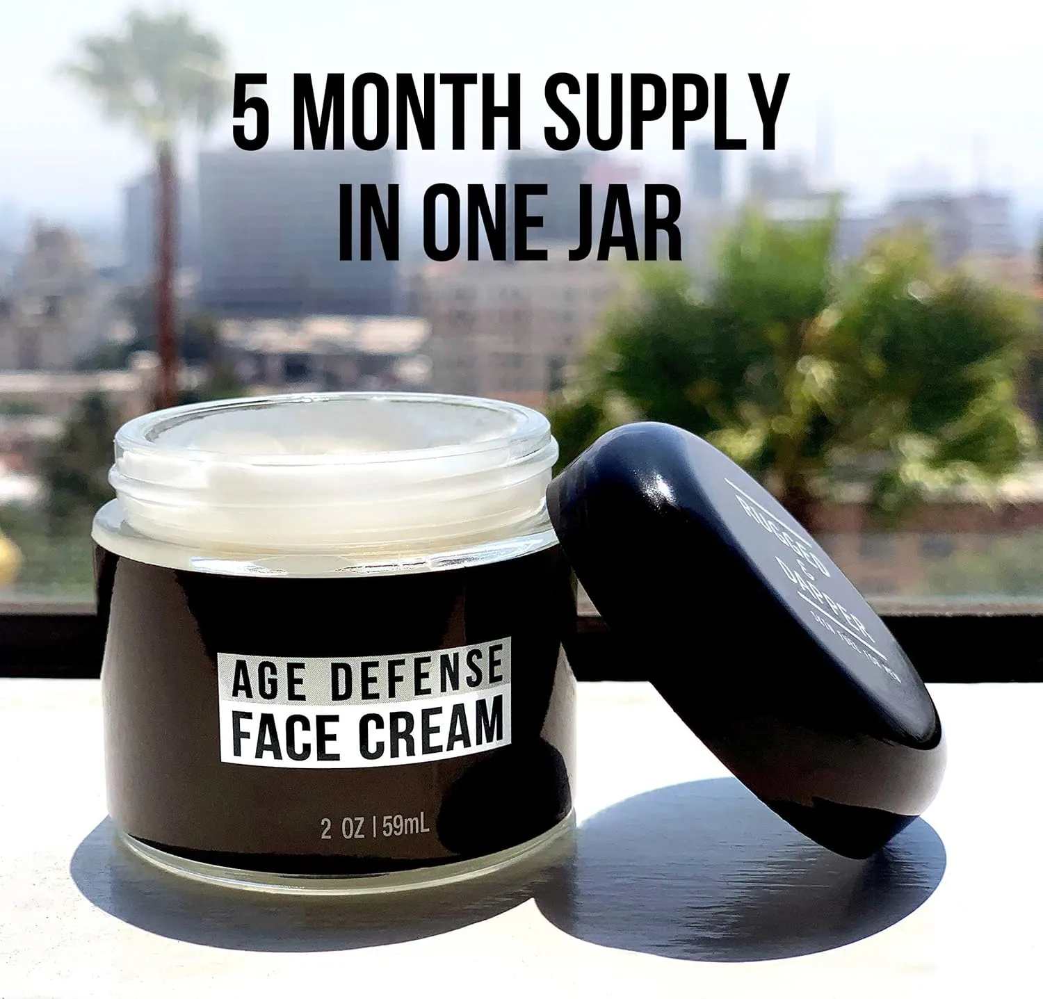 RUGGED & DAPPER - Mens Face Cream with Hyaluronic Acid - Ultra-Hydrating Mens Anti Aging Face Cream- 24 Hour Protection - 4 Month Supply - USA Made