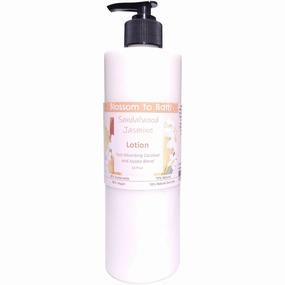 Sandalwood Jasmine Lotion (16 ounce) - Natural Fragrance - Absorbs Quickly with a Stirring Earthy Floral Scent