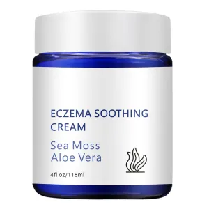 Sea Moss Eczema Cream - All Natural Eczema Soothing Cream, Ocean Sea Moss Aloe Vera Formula, Hydrating Moisturizer for Dry Skin (1PC)