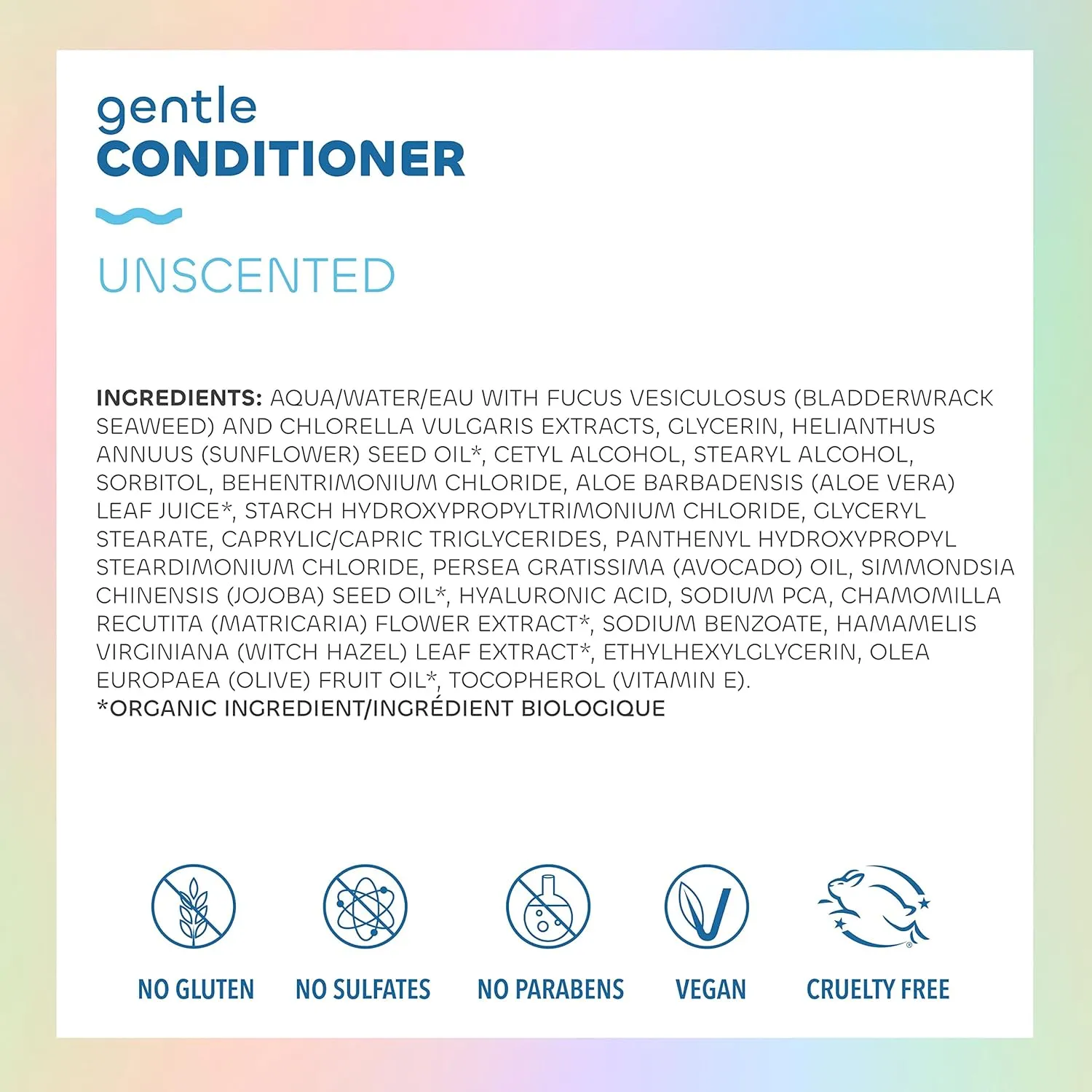 Seaweed Bath Co. Gentle Shampoo and Conditioner Set, Unscented, 12 Ounce (Pack of 2), Sustainably Harvested Seaweed, Aloe, Argan Oil, For Sensitive Scalps