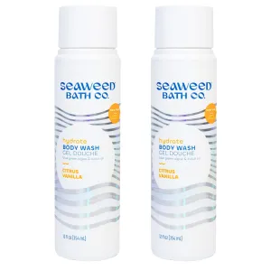 Seaweed Bath Co. Hydrate Body Wash, Citrus Vanilla Scent, 12 Ounce (Pack of 2), Shower Gel for Men & Women, Vegan, Paraben Free, Sulfate Free, Cruelty Free