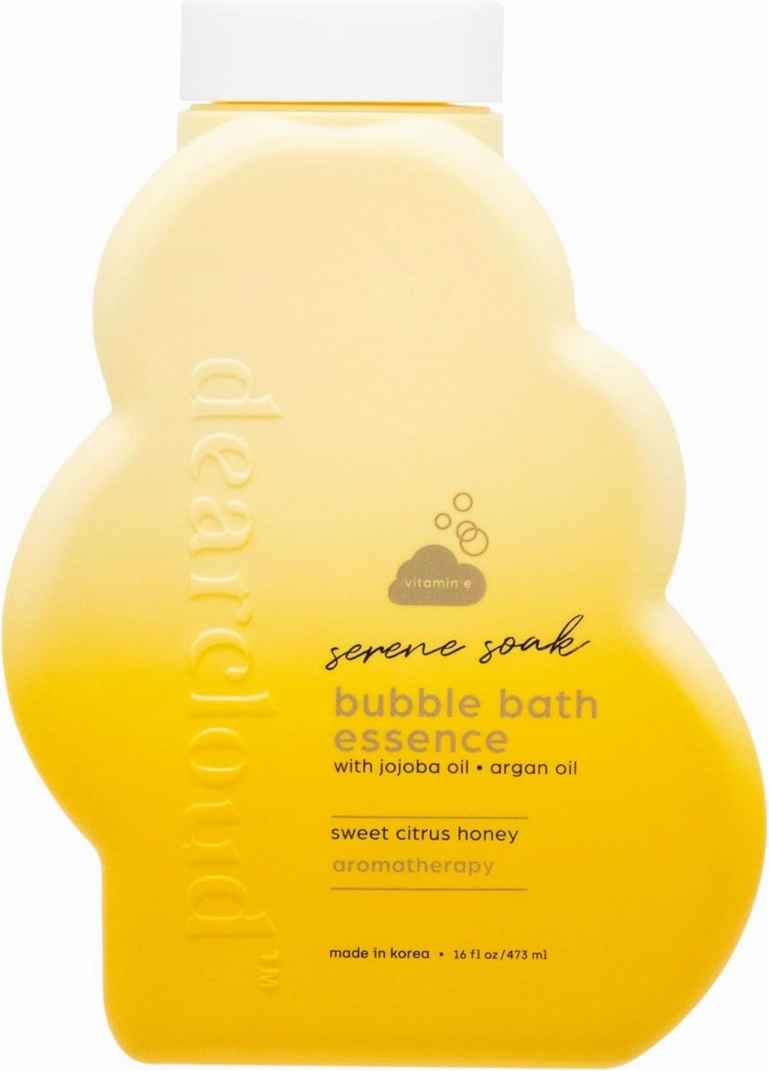 Serene Soak Bubble Bath Essence - Bubble Bath with Jojoba Oil, Argan Oil & Vitamin E – Sweet Citrus Honey (16 fl oz)