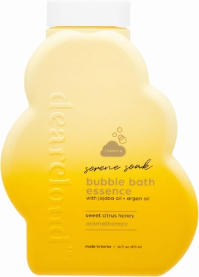 Serene Soak Bubble Bath Essence - Bubble Bath with Jojoba Oil, Argan Oil & Vitamin E – Sweet Citrus Honey (16 fl oz)