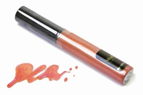 ShaBoom Beauty Jojoba-Based Moisturizing Long-Lasting, Highly Pigmented, Glossy Colored Lip Gloss Lacquer Wand, Paraben, Talc, and Cruelty Free (Apricot)
