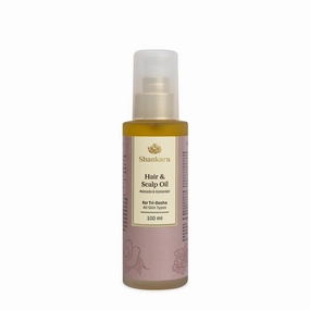 Shankara Hair and Scalp Oil for Women and Men with Avocado, Alma, Lavender, and Vitamin-E – Perfect Organic Hair oil for Hair Growth, Conditioning Damaged Hair, and Treating Scalp (100ml)