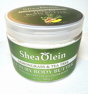 Shea Olein Luxury Body Butter (Lemongrass & Tea Tree Luxury Body Butter (12oz))
