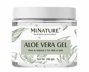 Sheltr Aloe Vera Gel, 200 gm, Hydrating and Moisturizing, Skin Care and Hair Care