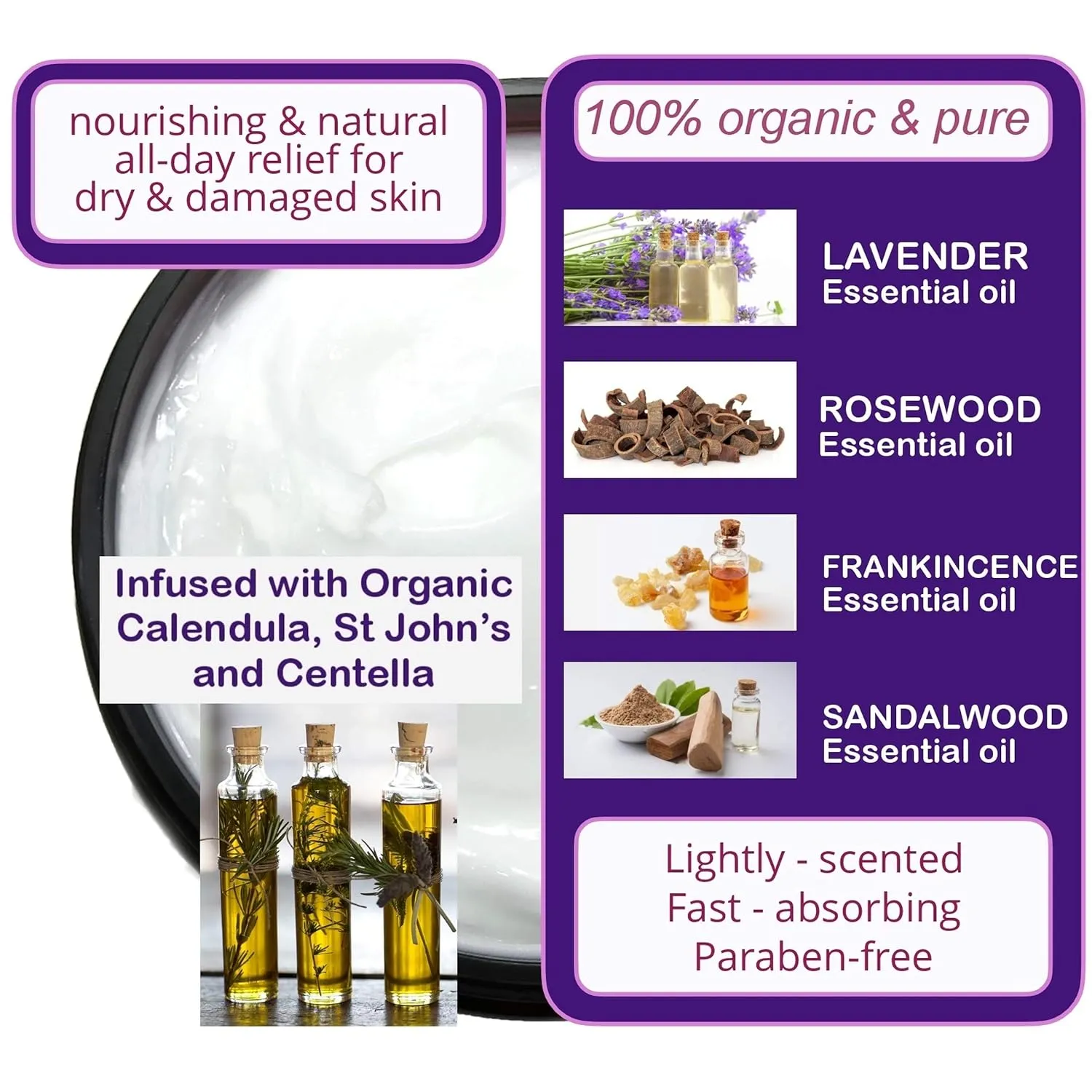 Shepard Moon REPLENISH Moisturizing Body Lotion - Light & fast-absorbing natural, organic Massage & Body Lotion to moisturize and repair dry skin - with lavender and calendula oil - paraben-free, 8 oz bottle