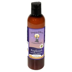 Shepard Moon REPLENISH Moisturizing Body Lotion - Light & fast-absorbing natural, organic Massage & Body Lotion to moisturize and repair dry skin - with lavender and calendula oil - paraben-free, 8 oz bottle