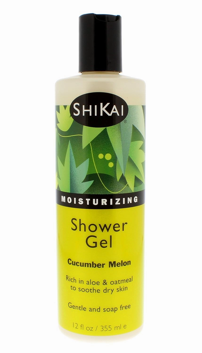 ShiKai Daily Moisturizing Shower Gel (Cucumber Melon, 12oz, Pack of 3) | Gentle Formula | Aloe Vera & Oatmeal for Soft, Healthy Skin | Dry Skin Relief