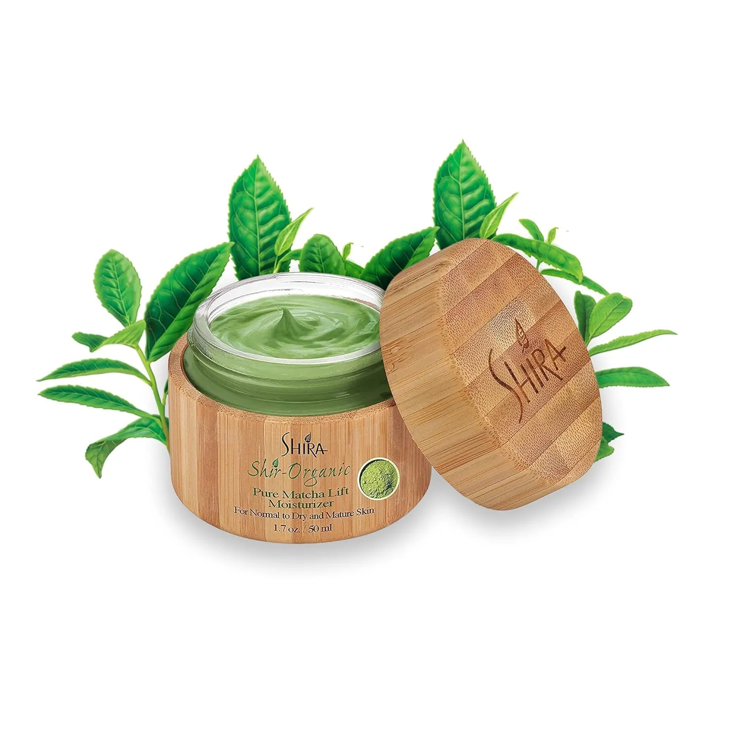Shir-Organic Green Tea Matcha Lift Face Moisturizer For Hydrating Nourished Rejuvenate Skin And Increasing Cell Turnover.(15ml)