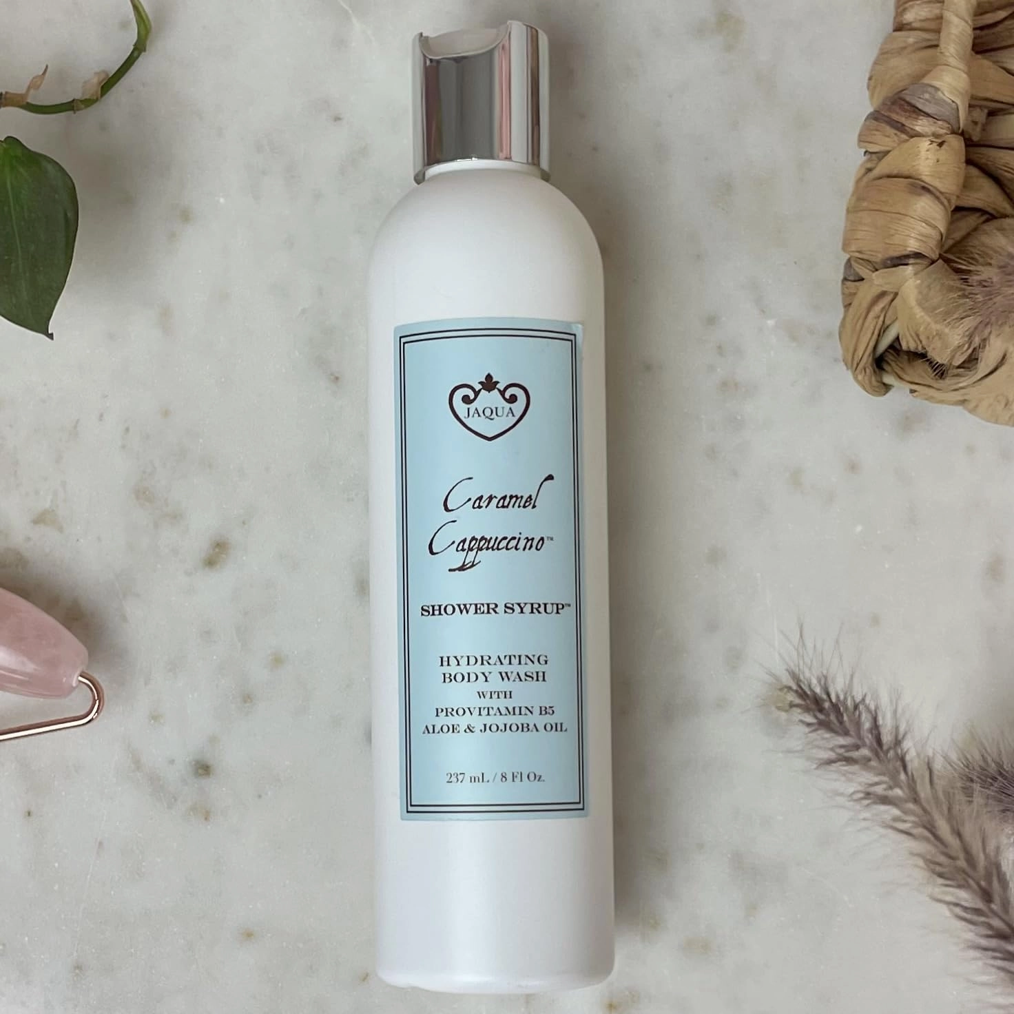 Shower Syrup Vegan Hydrating Body Wash with Jojoba and Rosehip Oil - Caramel Cappuccino