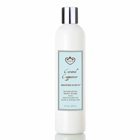 Shower Syrup Vegan Hydrating Body Wash with Jojoba and Rosehip Oil - Caramel Cappuccino