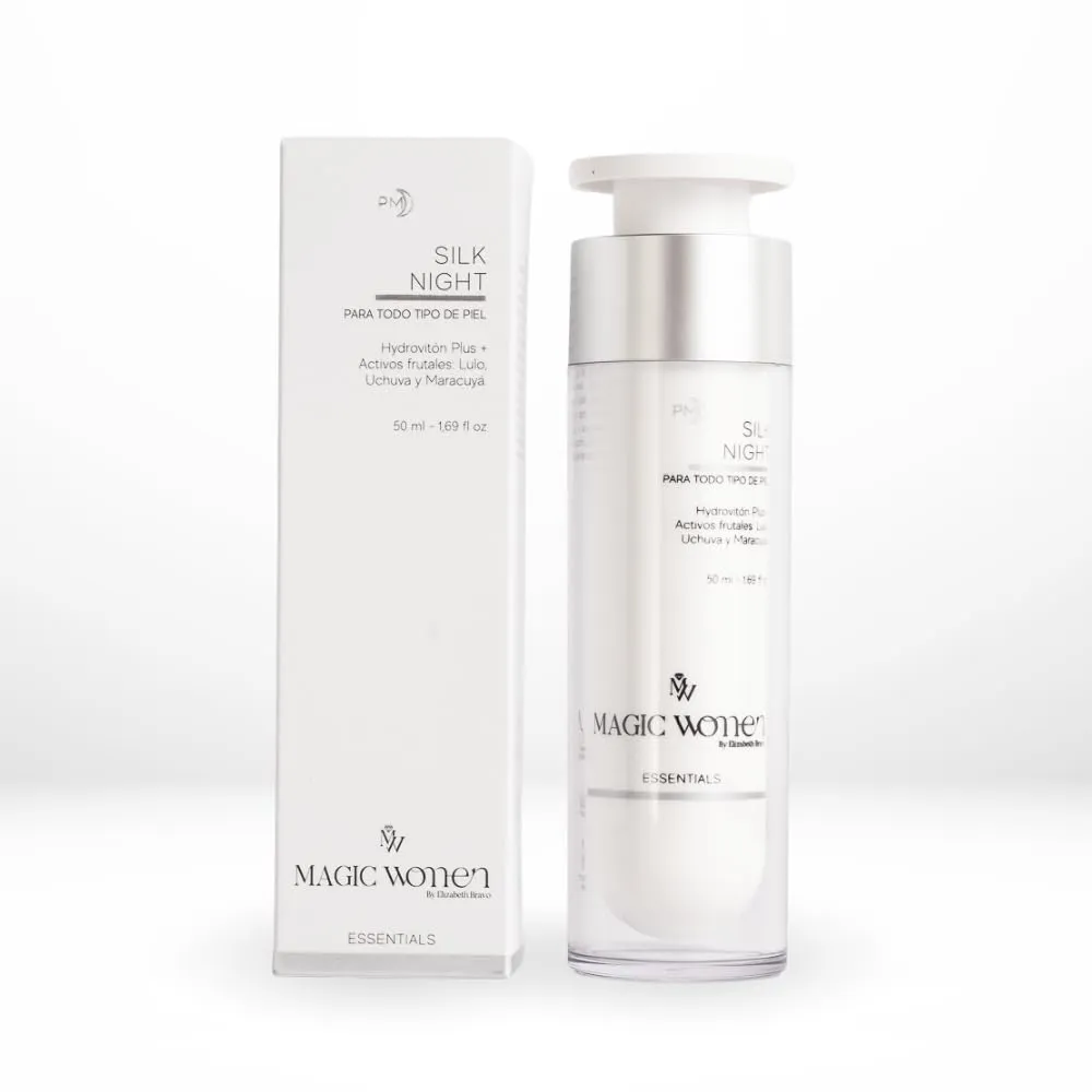 Silk Night Cream – Hydrating Face Moisturizer with Hidroviton Plus, Bioemulsión LUM & Vitaloe – Night Cream for Normal to Dry Skin – 50 ml