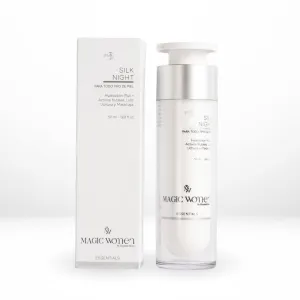 Silk Night Cream – Hydrating Face Moisturizer with Hidroviton Plus, Bioemulsión LUM & Vitaloe – Night Cream for Normal to Dry Skin – 50 ml
