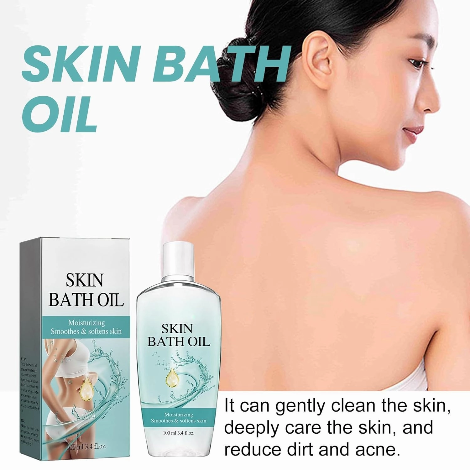 Silky Touch Bath & Body Oil - Lightweight Moisturizing Formula with Jojoba & Almond Oils, Vegan & Hypoallergenic for All Skin Types (2)