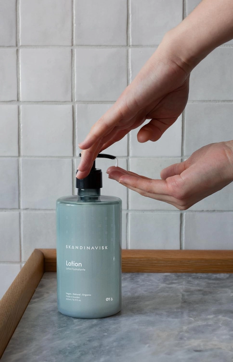 Skandinavisk ØY ‘Island Hand Body Lotion, Crabapple and dog rose, water mosses and green leaves, 16.91 fl. oz.