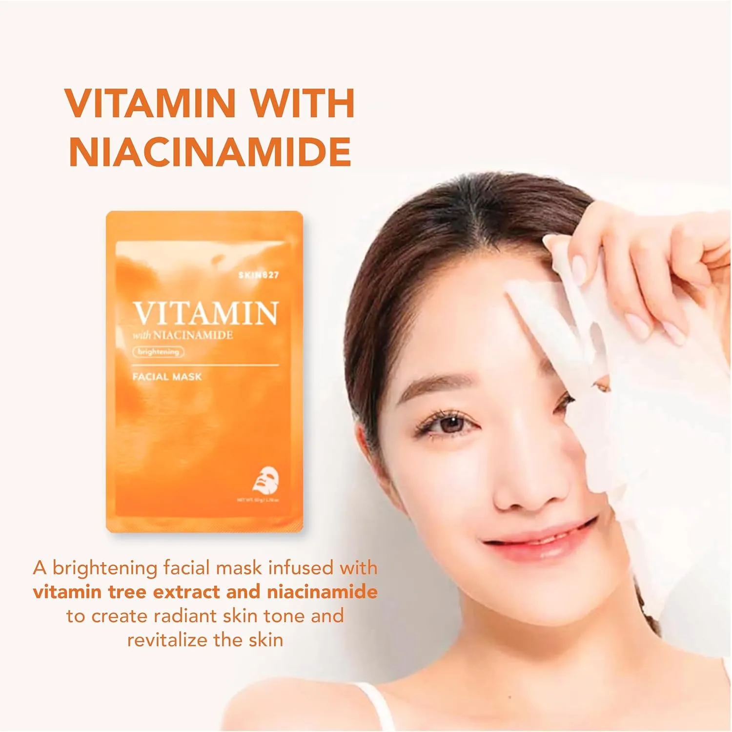 SKIN627 Bulk 24PK Face Masks Skincare, Facial Mask, Sheet Masks Korean (24PK Moisturizing)