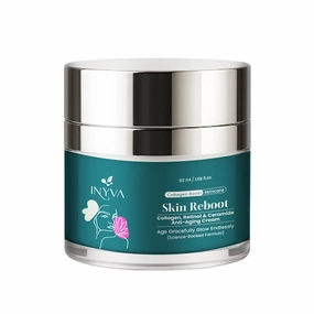 Skin Reboot Anti Aging Cream with Retinol, Collagen & Ceramides | Deep Hydration & Skin Firming | With Hyaluronic Acid & Vitamin E | 1.7 Oz