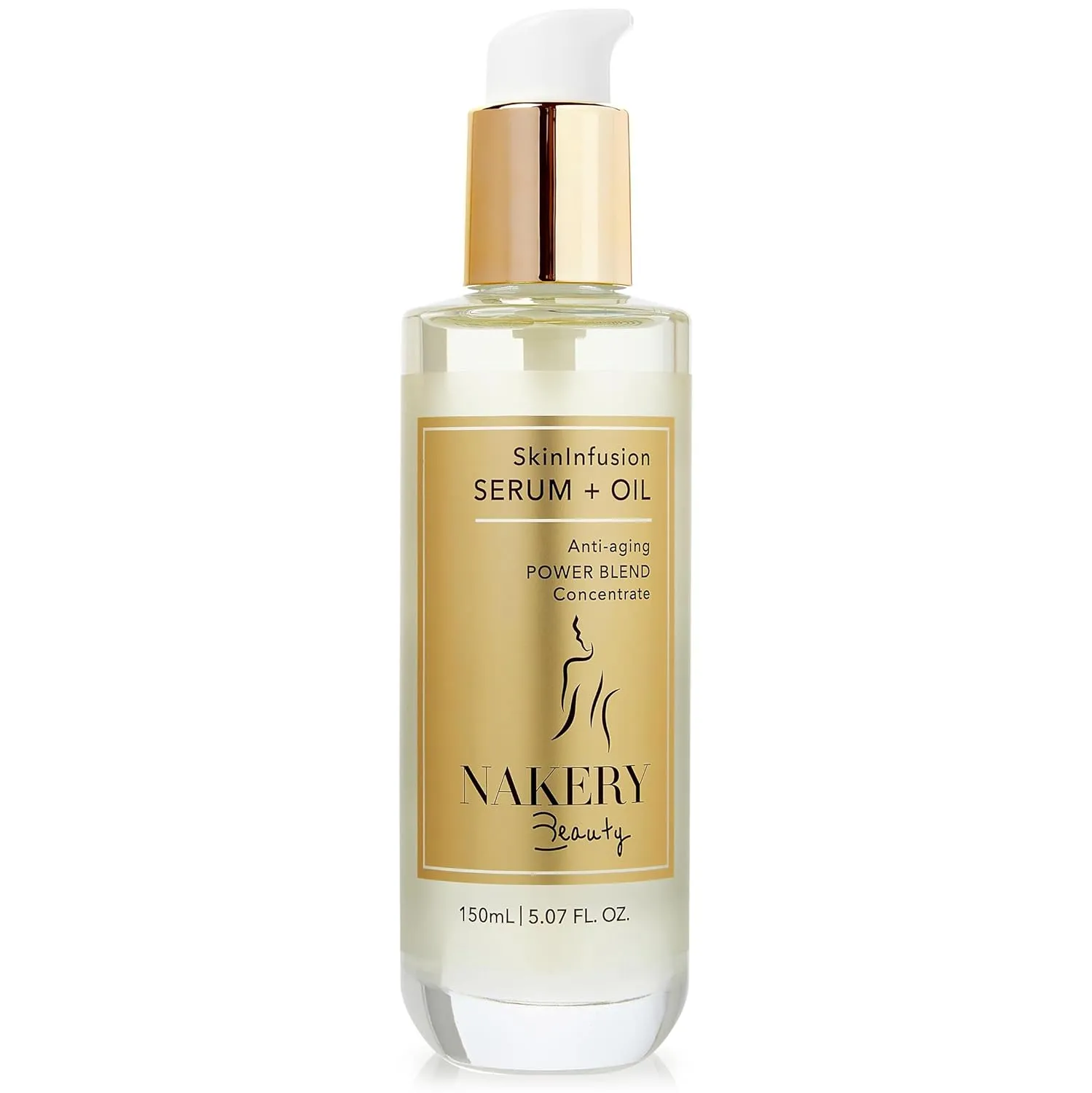SkinInfusion Facial Oil - Anti-Aging Collagen Serum with Hyaluronic Acid - Moisturizing Matrixyl 3000 Serum with Vitamin C Oil - Hydrating Skin Oil & Serum for Dark Spots & Dull Dry Skin - 150ml