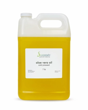 Soapeauty ALOE VERA OIL for Skin, Face, Hair | Moisturizes and Soothes | 100% Natural Oil Cold Pressed - 7 Pound