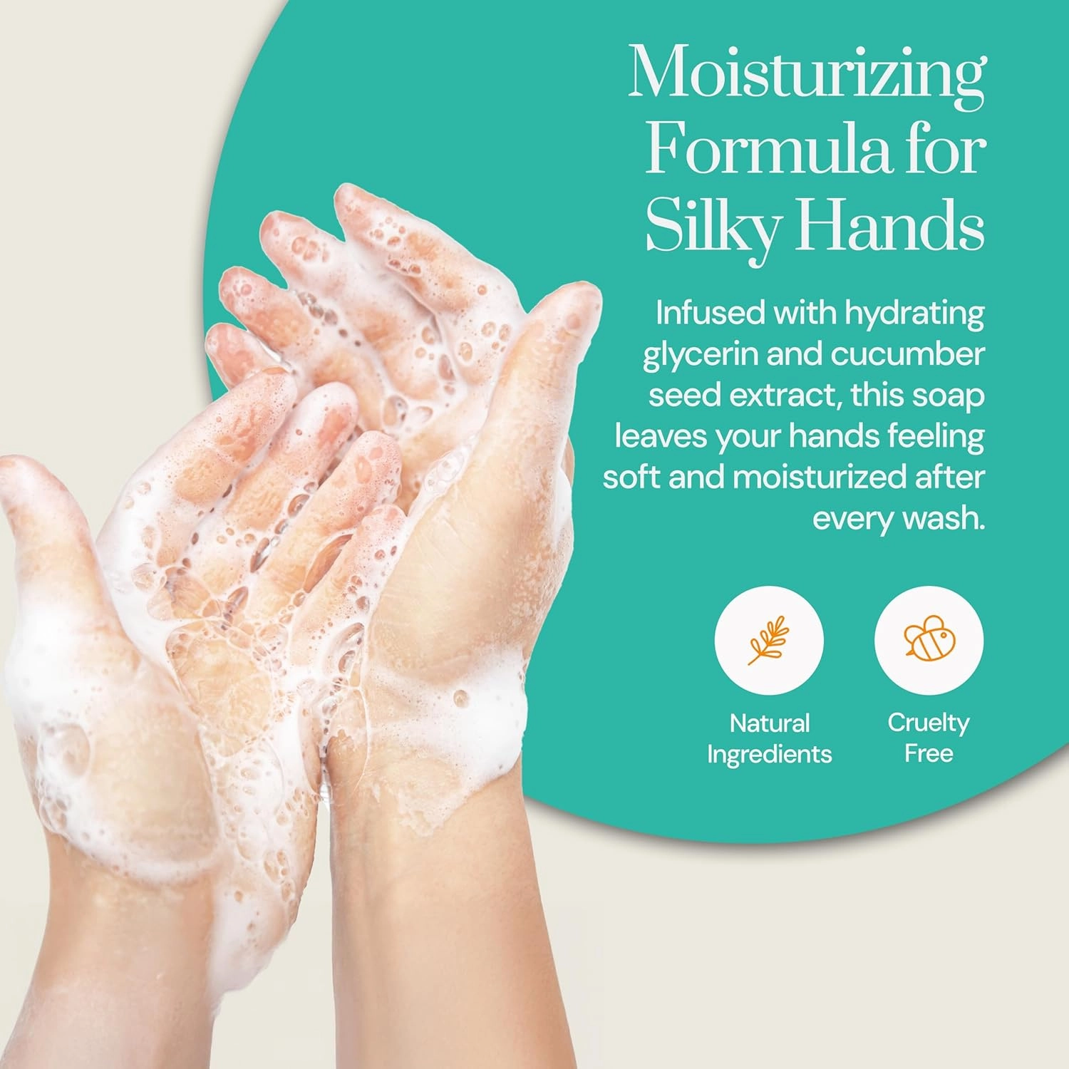 Soapstones Foaming Hand Soap - 250ml Moisturizing, Soft and Hydrating Formula in a Refillable Bottle - Sweet Orange, Lemongrass and Grapefruit Infused Foam Hand Soap (8.05 Ounce (Pack of 1), Enliven)