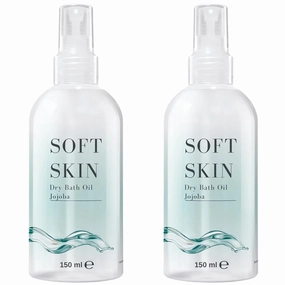 Soft Skin Jojoba Original Dry Oil Spray - 5.28 Fl.oz, Body Oil After Shower, Pack of 2 (10.56 Fl.oz)
