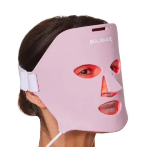Solawave Wrinkle Retreat Light Therapy Face Mask | Red Light Mask with Infrared Light to restore firm skin | 10 minute treatment