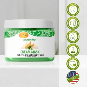 SPA REDI - Body and Foot Cream Mask, Cucumber and Melon, 16 Oz - Pedicure Massage for Tired Feet and Body, Hydrating, Fresh Skin - Infused with Hyaluronic Acid, Amino Acids, Panthenol