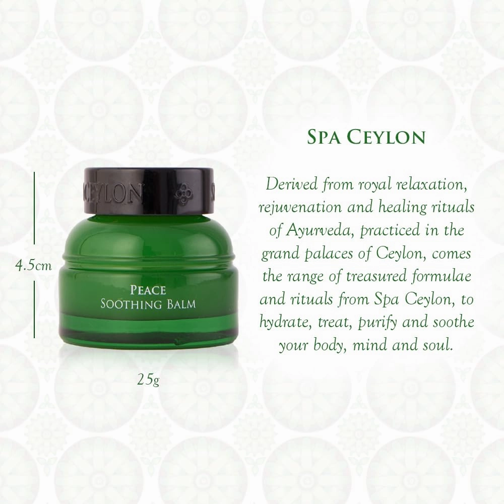 SPA CEYLON HAPPY Uplifting Balm | Citrus Spearmint essential oil balm | Naturally Refreshing | Revitalizing | 100% Vegetarian | 25g (25 g, Lemongrass)