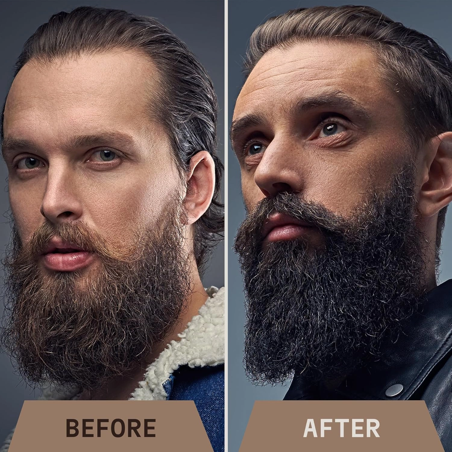 Striking Viking Beard Oil for Men - 2 Fl Oz, 2 Pack, Sandalwood Scent - Naturally Derived Conditioner with Almond, Tea Tree, Argan & Jojoba Oil for Beard Growth, Softening & Moisturizing