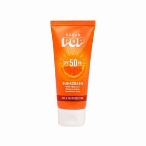 SUGA.RPOP SPF 50 PA     UVA/UVB With Vitamin C, Niacinamide & Hyaluronic Acid | Prevents Sun Damage | No White Cast (Clear 30 GM, 50, Sun Protection Factor (SPF))