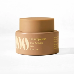 Sun & Moo The Simple One, Tallow and Jojoba Oil Face Balm, Unscented