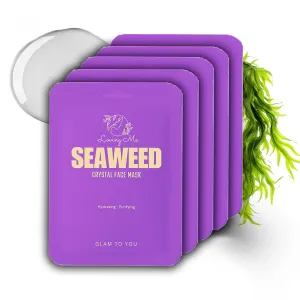 Superb Crystal Face Mask - Seaweed Extract, Organic Collagen, Hyaluronic Acid, Vegan, Daily Face Mask. Anti-Aging & Hydrating. For All Types of Skin.