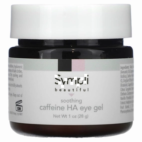 Sym.pli Beauti.ful Soothing Caffeine & Hyaluronic Acid Eye Gel, Cooling and Fast Absorbing Eye Treatment, Cruelty-Free, 1 oz (28 g)