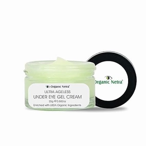 TA Organic Ultra Ageless Under Eye Gel Cream – Anti-Aging Deep Under Eye Skincare Made with USDA Organic Ingredients for Dark Circles, Fine Lines, & Puffiness – 25 gm