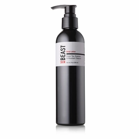 Tame the Beast Beast Moisturizing Body Lotion for Hydrating Dry Skin and Hands - Caffeine Eucalyptus Green Tea Vitamins A E, Lightly Scented (8 oz)