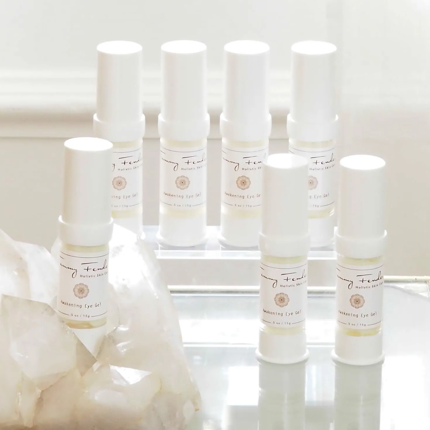 Tammy Fender - Awakening Eye Gel | Natural, Organic, Cruelty-Free, Non-Toxic Travel Beauty Skincare | Soothe, Moisturize, & Hydrate Tired Eyes | Lightweight (.5 oz | 15 g)